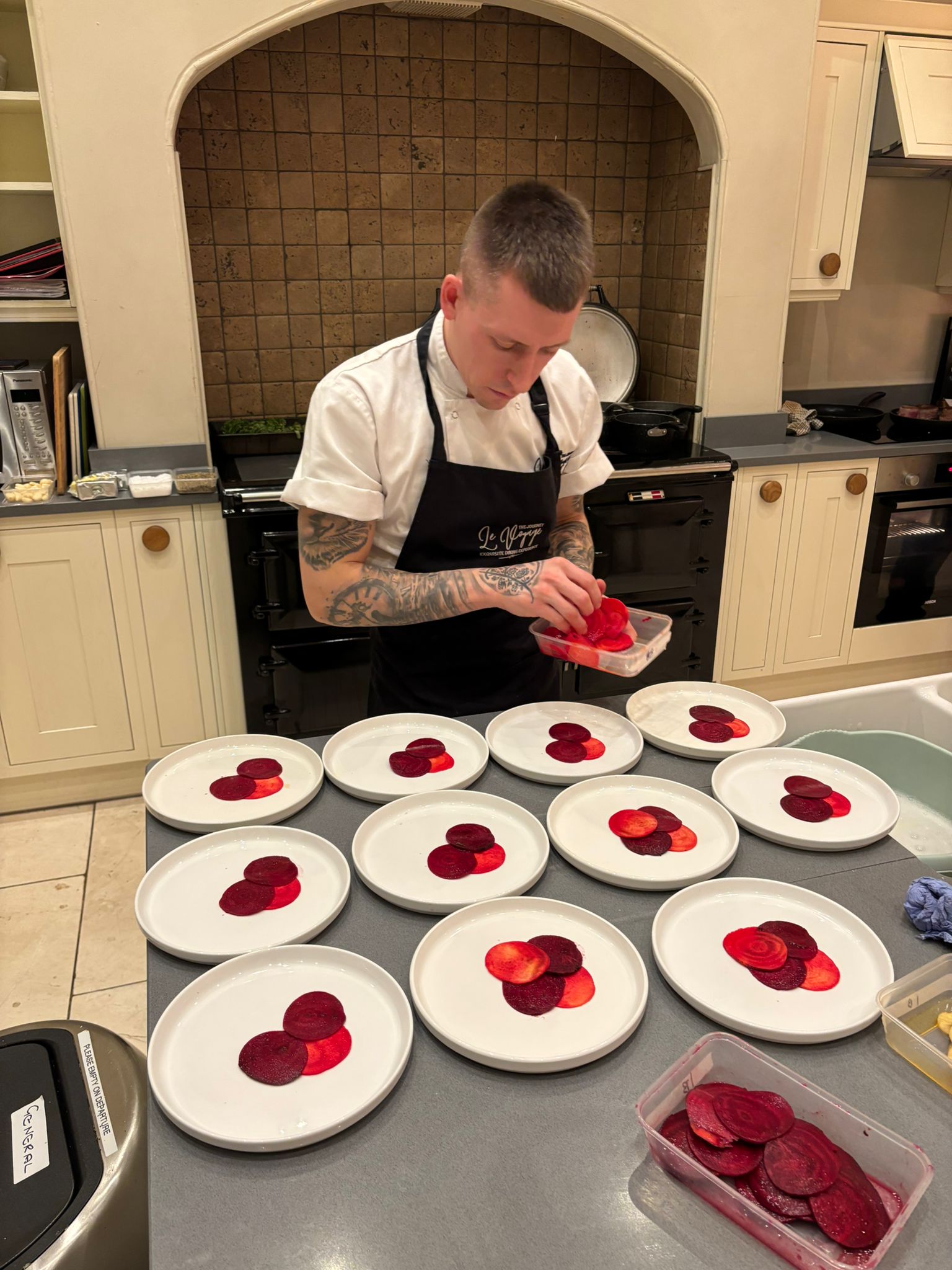 Signature plating by Chef Dale